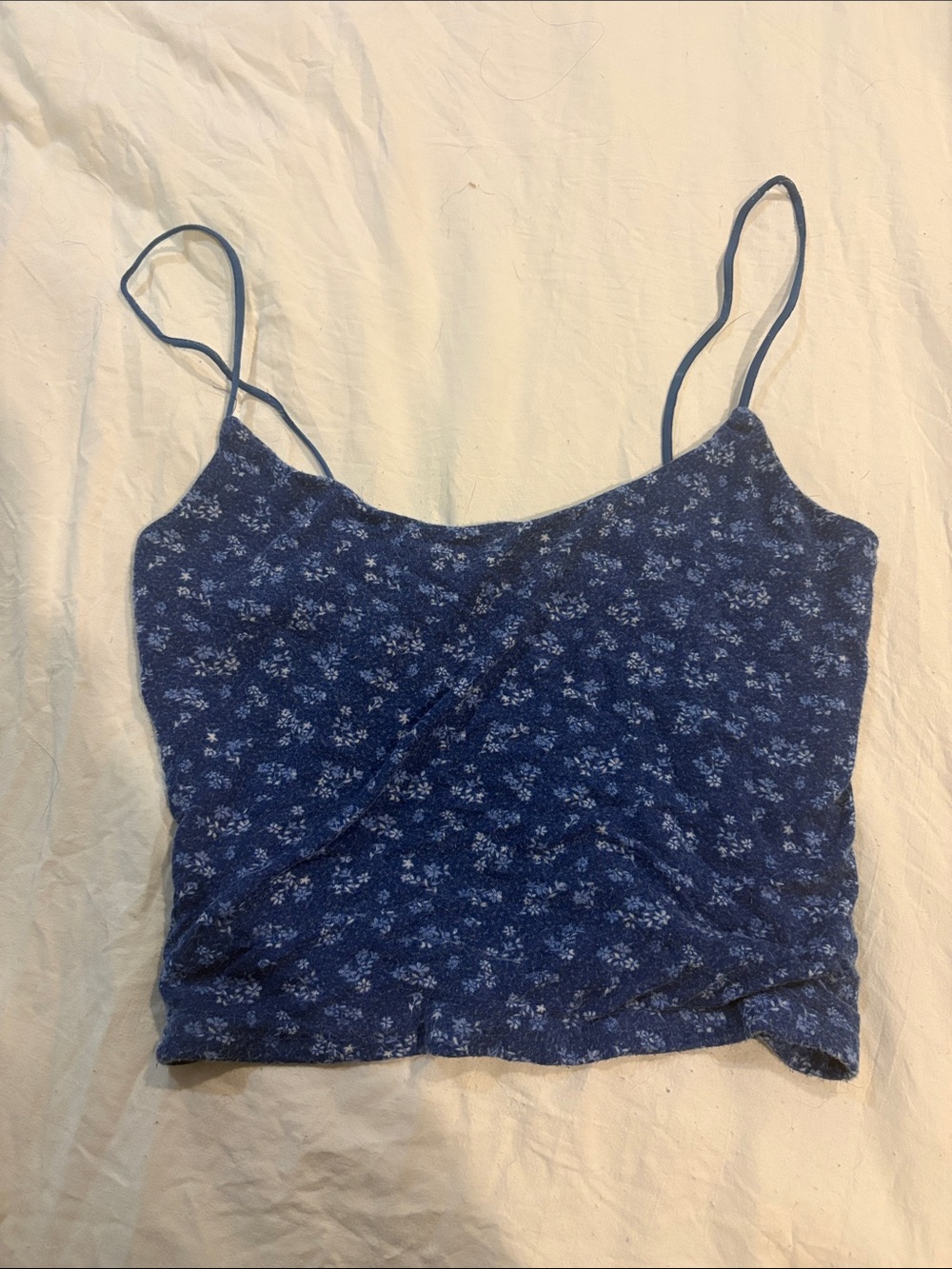 PacSun Blue Floral Spaghetti Strap Cami